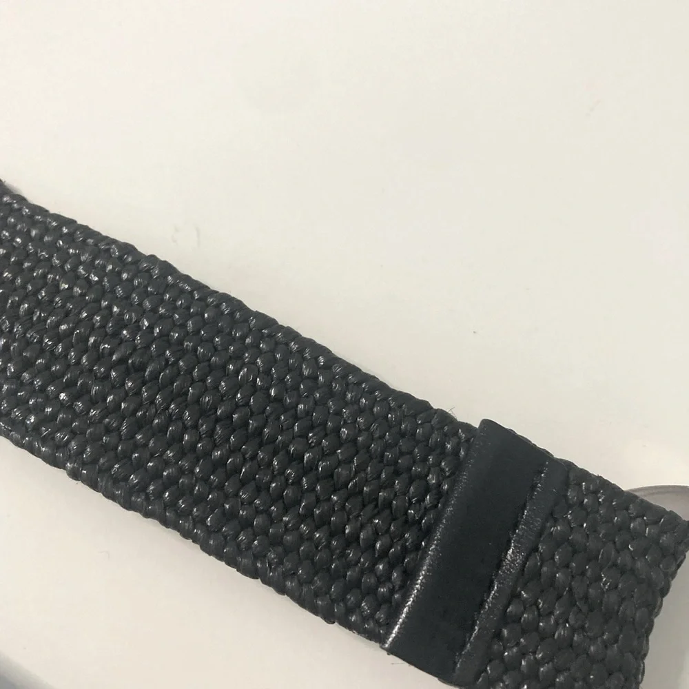Black Belt with Silver Clasp Buckle 41” Length